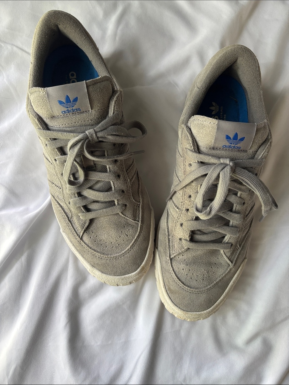 Adidas Nora Men’s Skateboarding Shoes Light Grey Suede